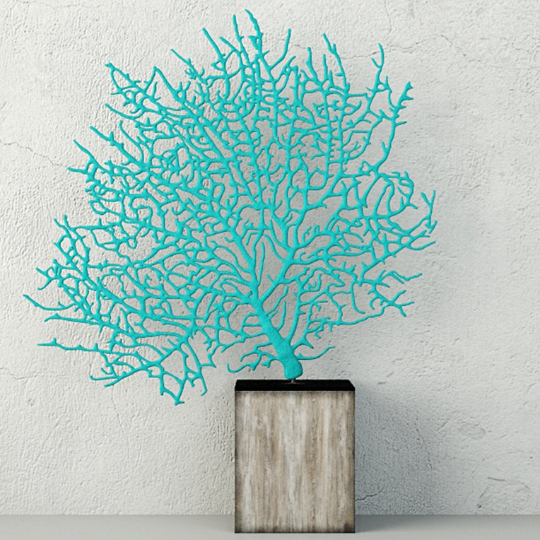 珊瑚摆件（Teal Exotic Sea Fan ）