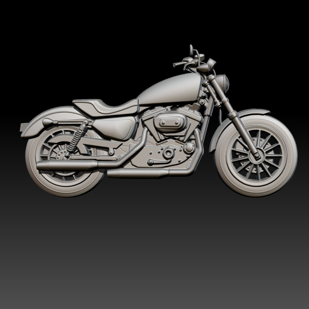 3D模型-摩托车