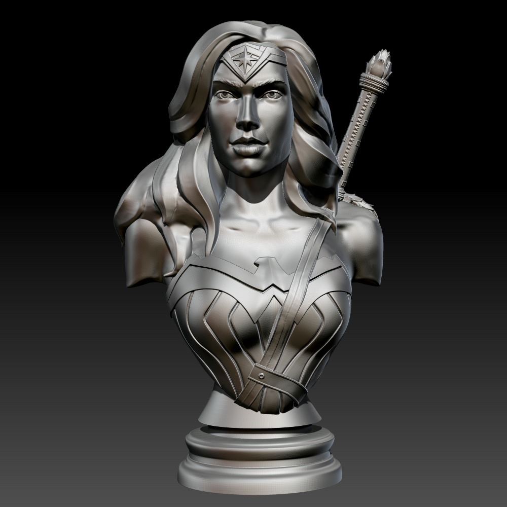 3D模型-神奇女侠 半身像