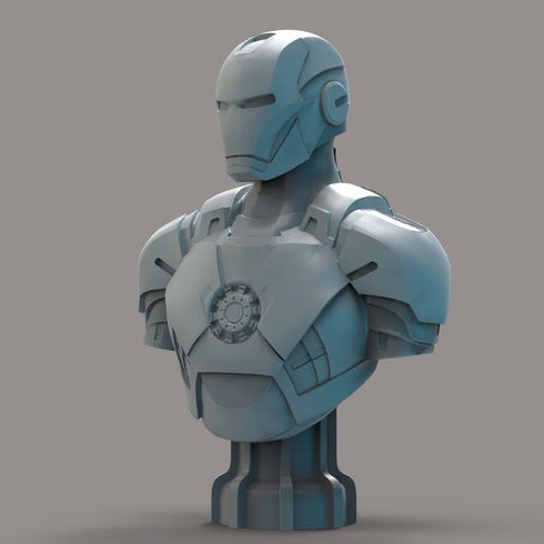 3D模型-钢铁侠 半身像