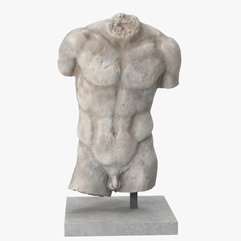 3D模型-康斯坦丁的人体躯干模型(Man Torso)