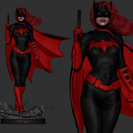 蝙蝠女3D打印模型数据