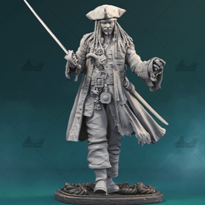 杰克船长[加勒比海盗]3D打印模型