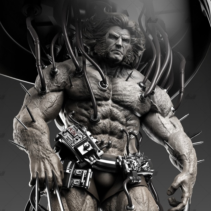 X战警前传:金刚狼 3D打印模型stl数据文件