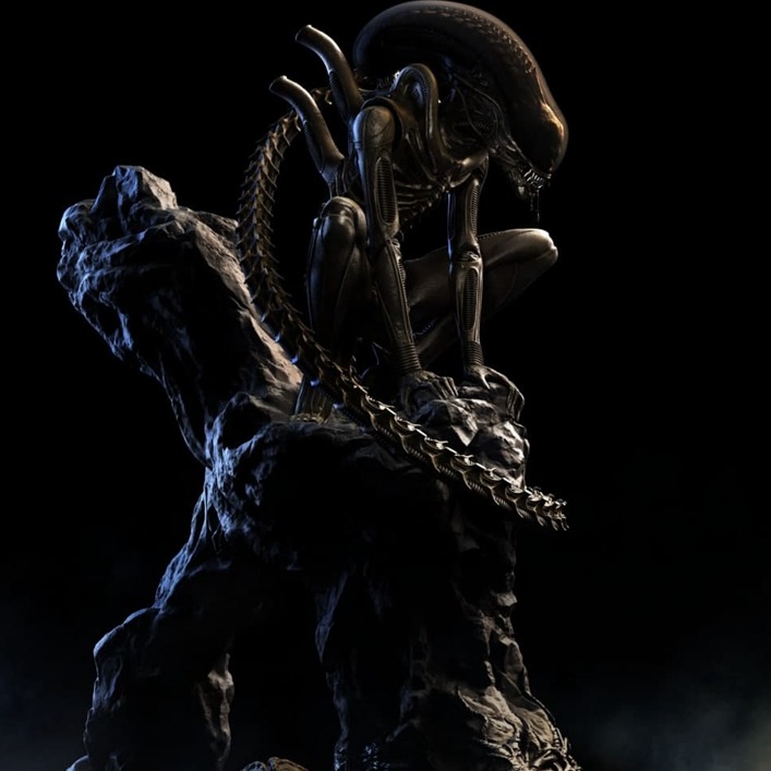 异形母皇3D打印模型stl数据文件