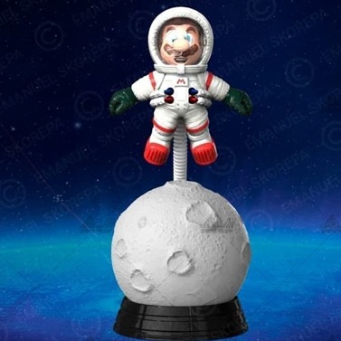 马里奥兄弟创意太空灯3D打印模型