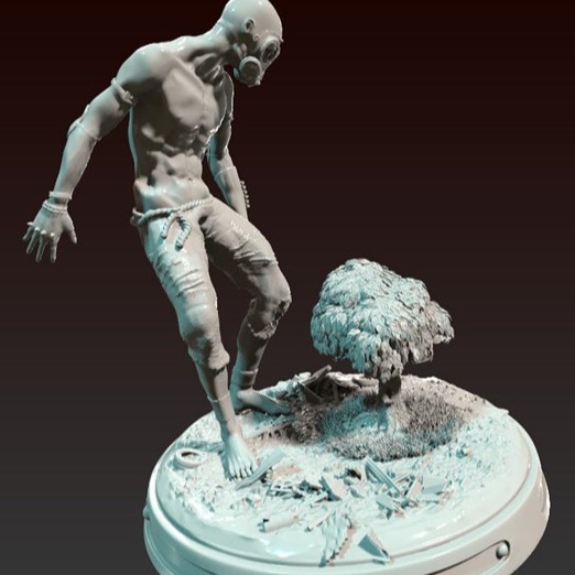 地球最后一棵树|环保雕塑 3D打印模型人偶影视游戏手办