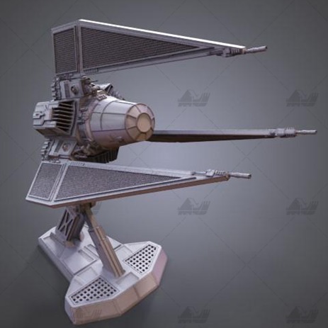 X 翼戰機 幽靈式鈦 3D打印模型数据stl人物手办