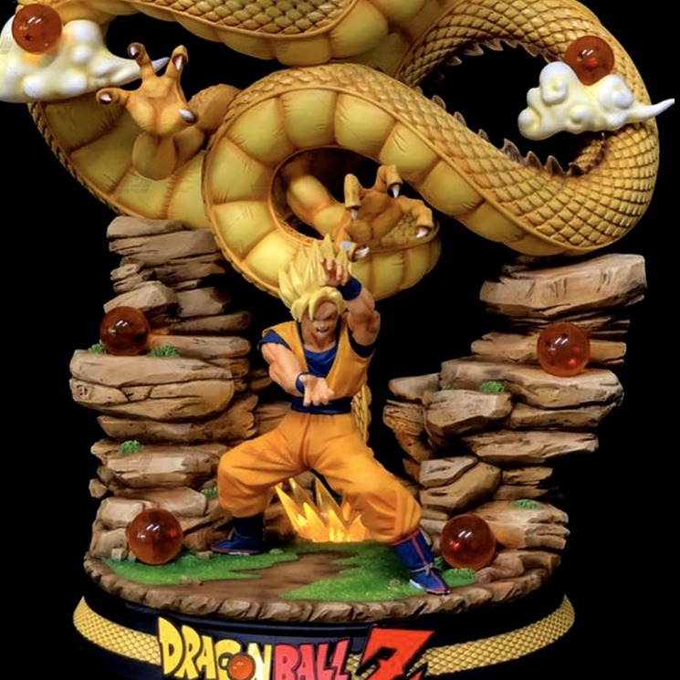 七龙珠V龙[文件白胚]3D打印模型数据stl人物手办