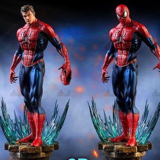 蜘蛛山[文件白胚]3D打印模型数据stl人物手办