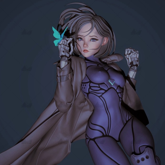 Alita阿丽塔战斗天使（二） 3D打印模型数据stl人物手办