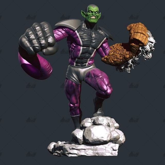 超级斯库鲁人Super Skrull 3D打印模型数据stl人物手办
