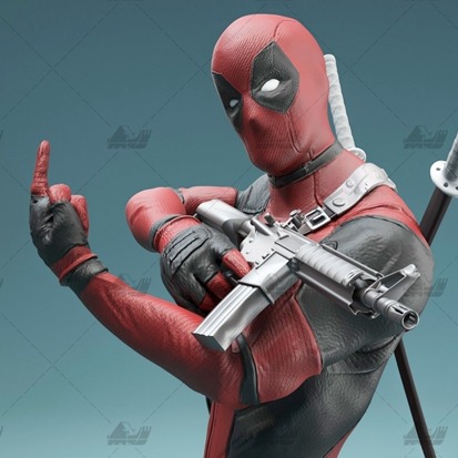 死待 卡通版本 3D打印模型stl数据文件白胚人物手办