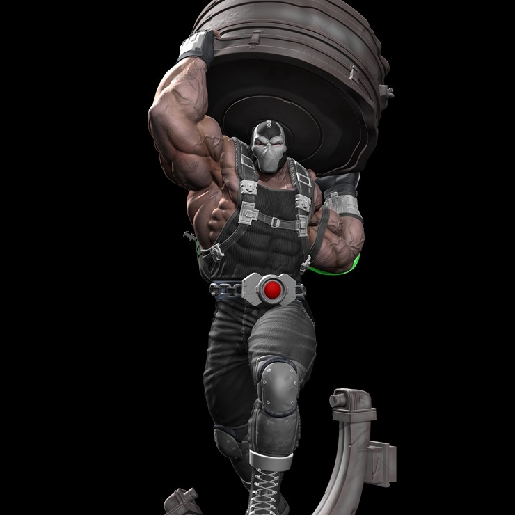 贝恩Bane[DC]3D打印模型stl数据文件白胚人物手办