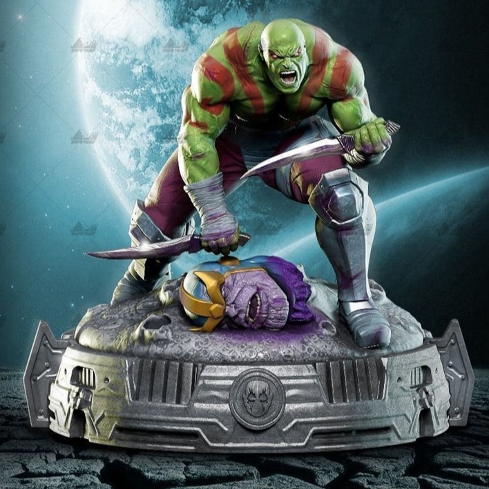 毁灭者德拉克斯3D打印模型stl人物手办