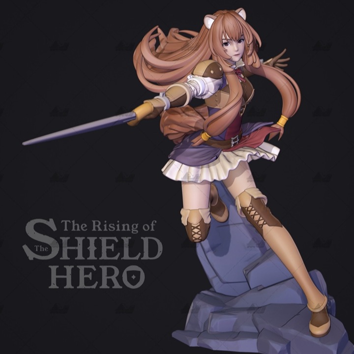 兽娘拉斐塔利亚3D打印模型stl人物手办