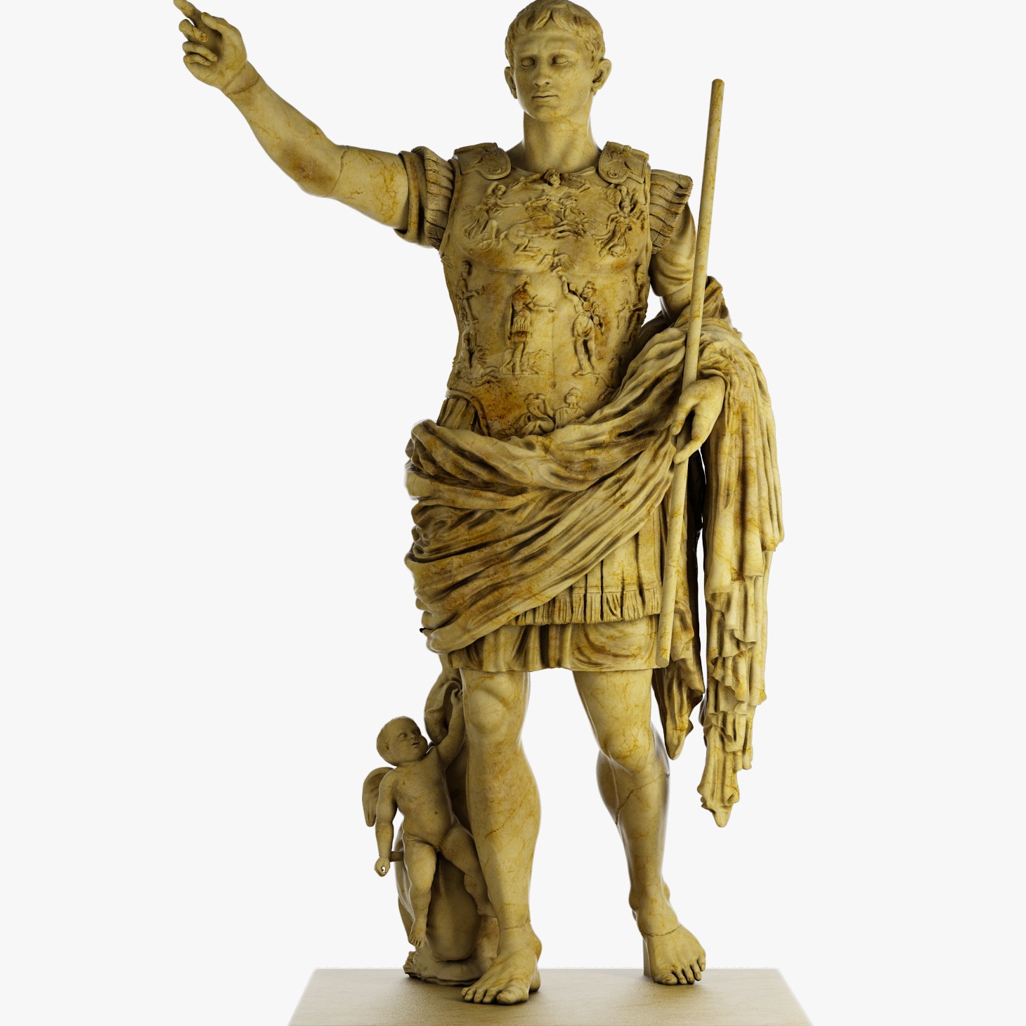 奥古斯都 古罗马帝国开国皇帝屋大维 3D模型Augustus