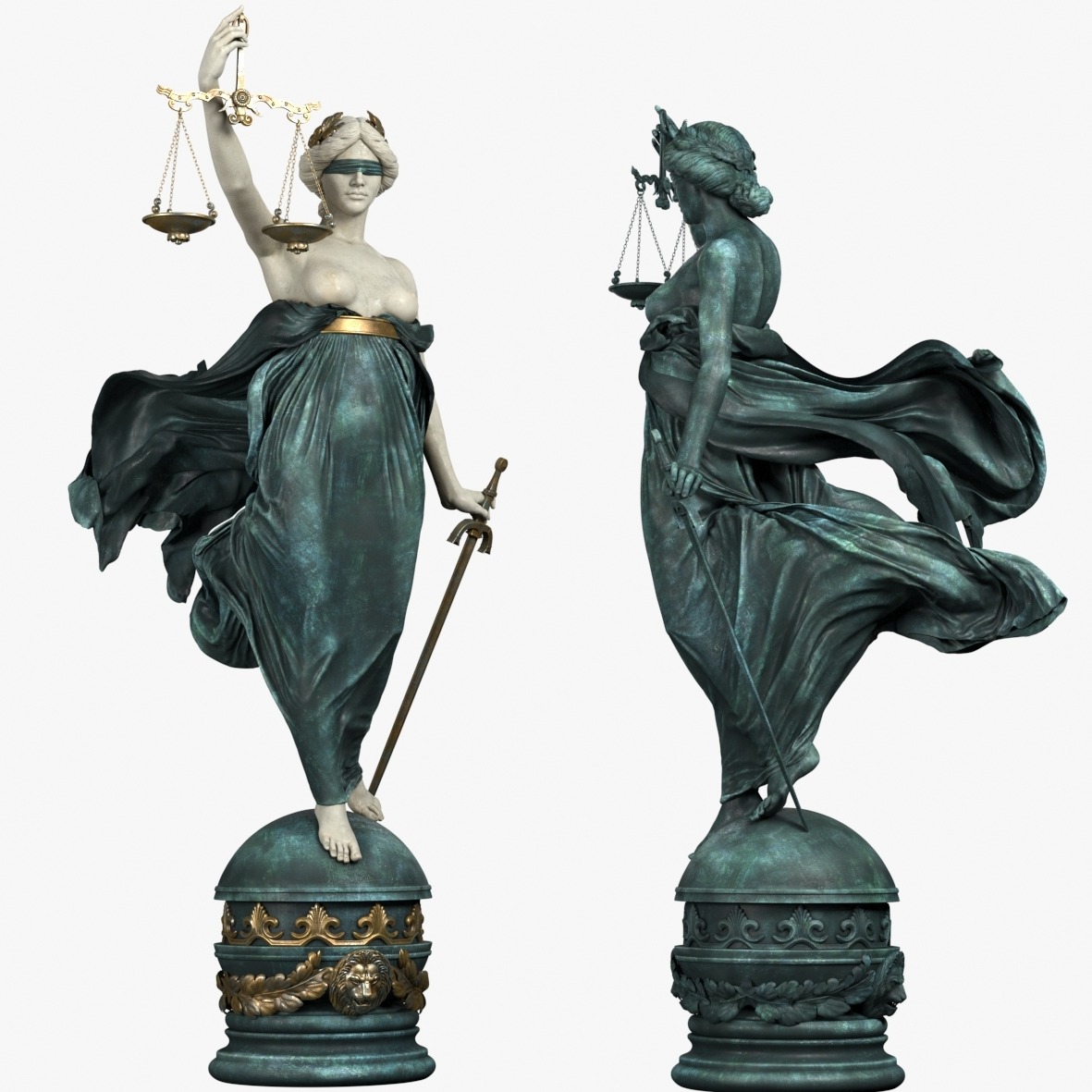 正义女神 3D打印模型Lady Justice