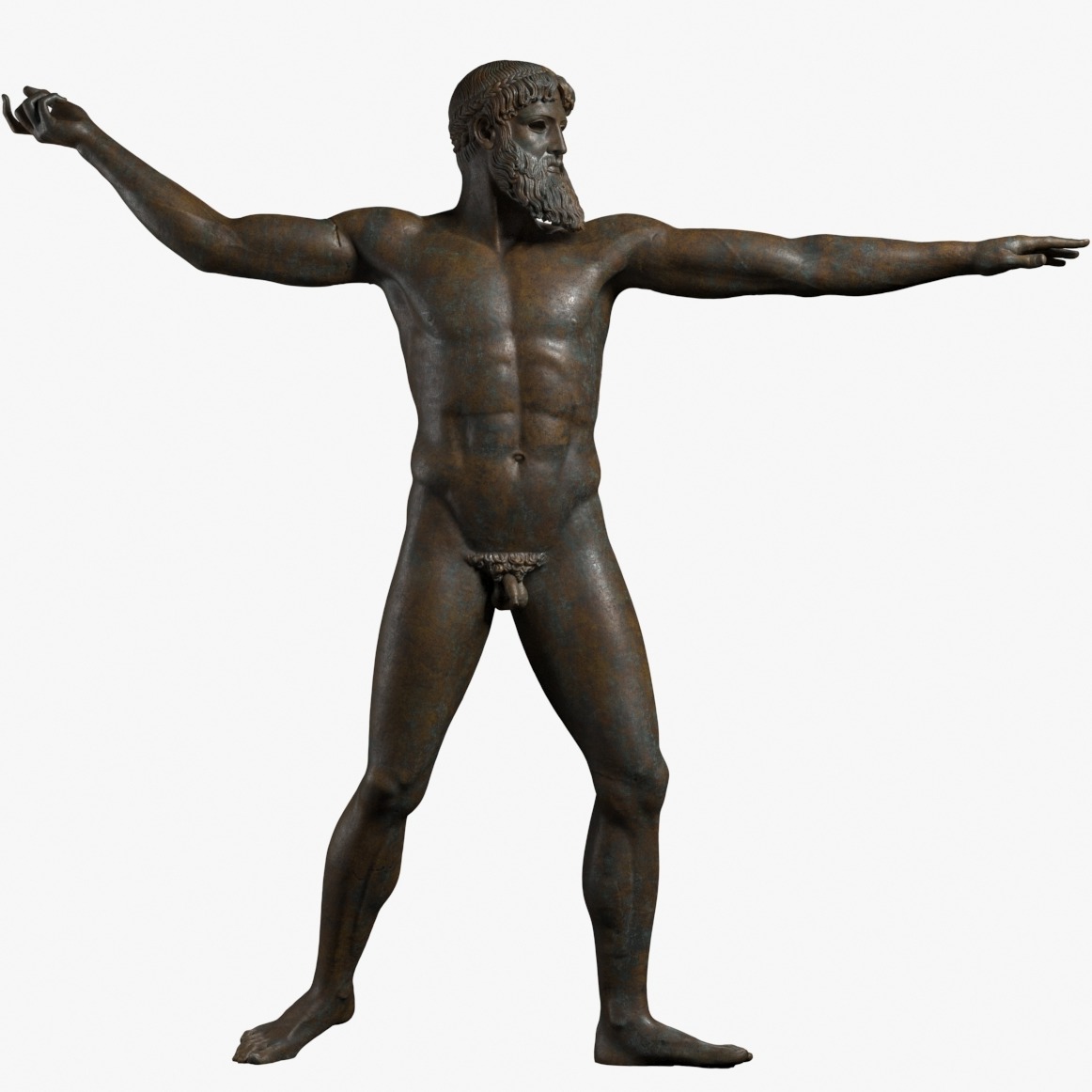 古希腊青铜雕塑宙斯(Zeus)-3D打印