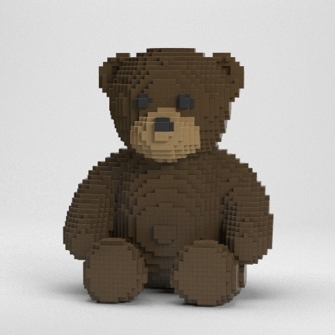 积木泰迪熊 Teddy Bear