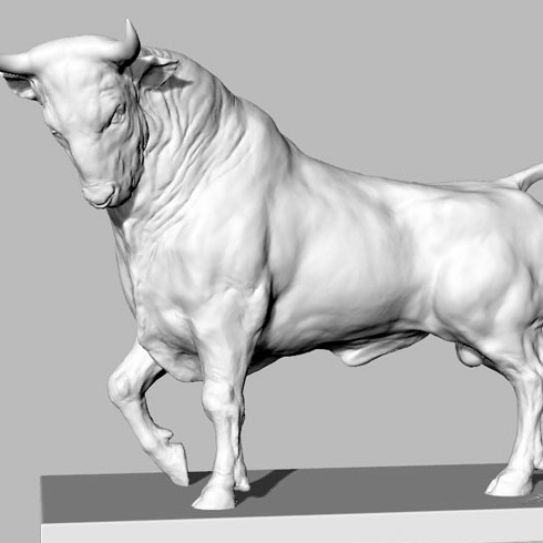 3D模型-公牛雕塑 3D打印模型