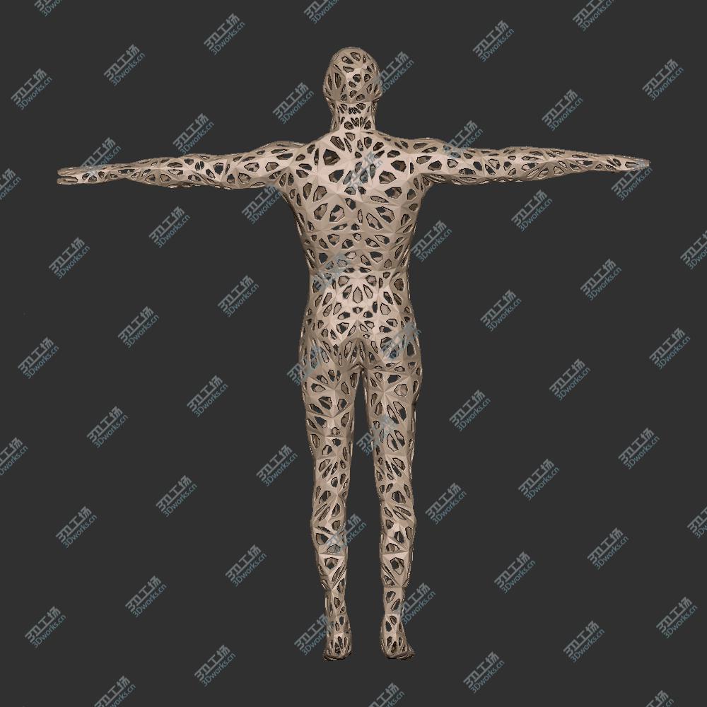 铁艺工艺品人体造型-3d打印模型下载-3d工场 3dworks.