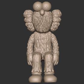 粉KAWS2_坐姿