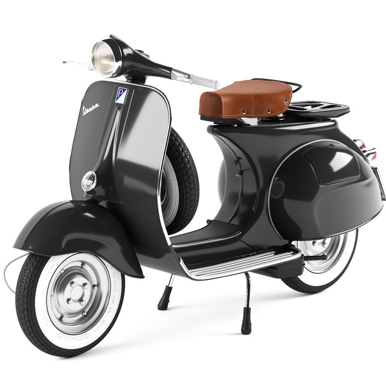 3D模型-罗马假日 VESPA 摩托车 标准款3D打印模型