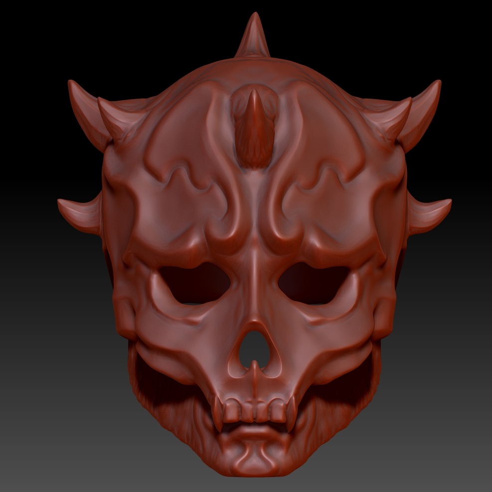 3D模型-绝地武士 面具 Darth Maul Samurai Mask